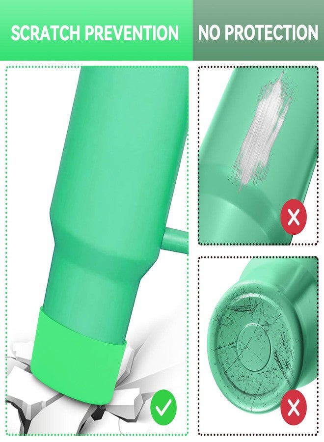 PICcircuit 2PCS for Stanley Boot, Silicone Bottom for Quencher Adventure 40oz 30oz IceFlow 20oz 30oz Bottle&for Hydroflask Tumbler 12-24oz for Stanley Cup Accessories Avoid Scratches&Noise - Image 4